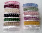 Beaded Hair Combs - One Pair - Color YOUR CHOICE
