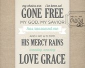 amazing grace, my chains are gone - Postcard