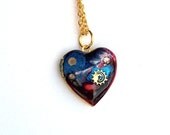 Doctor Who Necklace "Supernova" Locket with Sonic Screwdriver