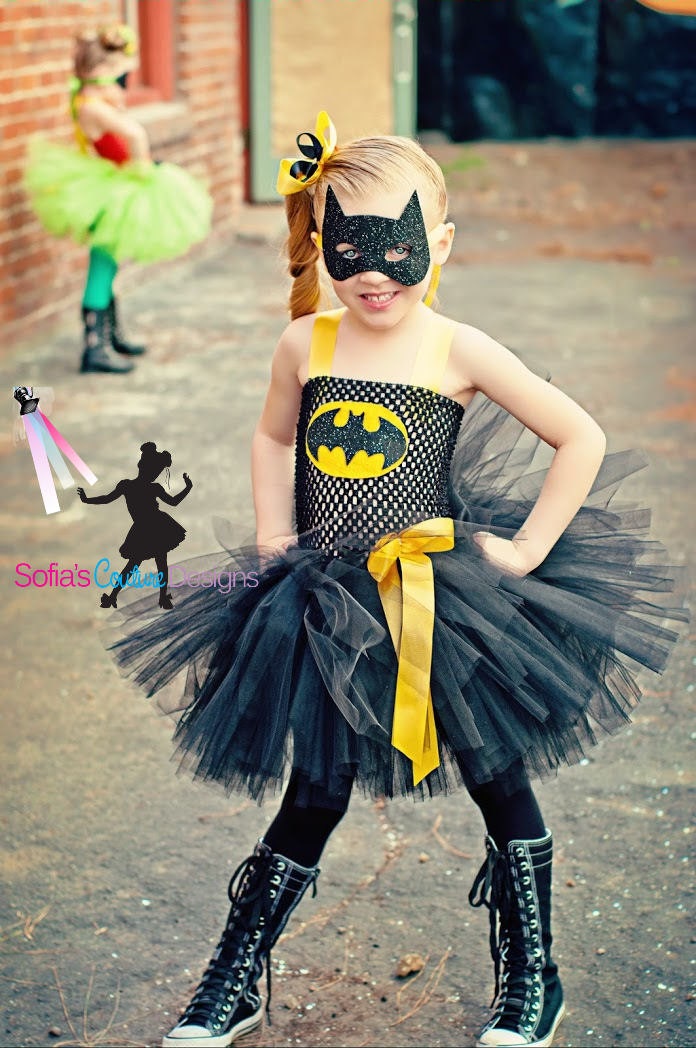 Batman girls superhero tutu dress and costume