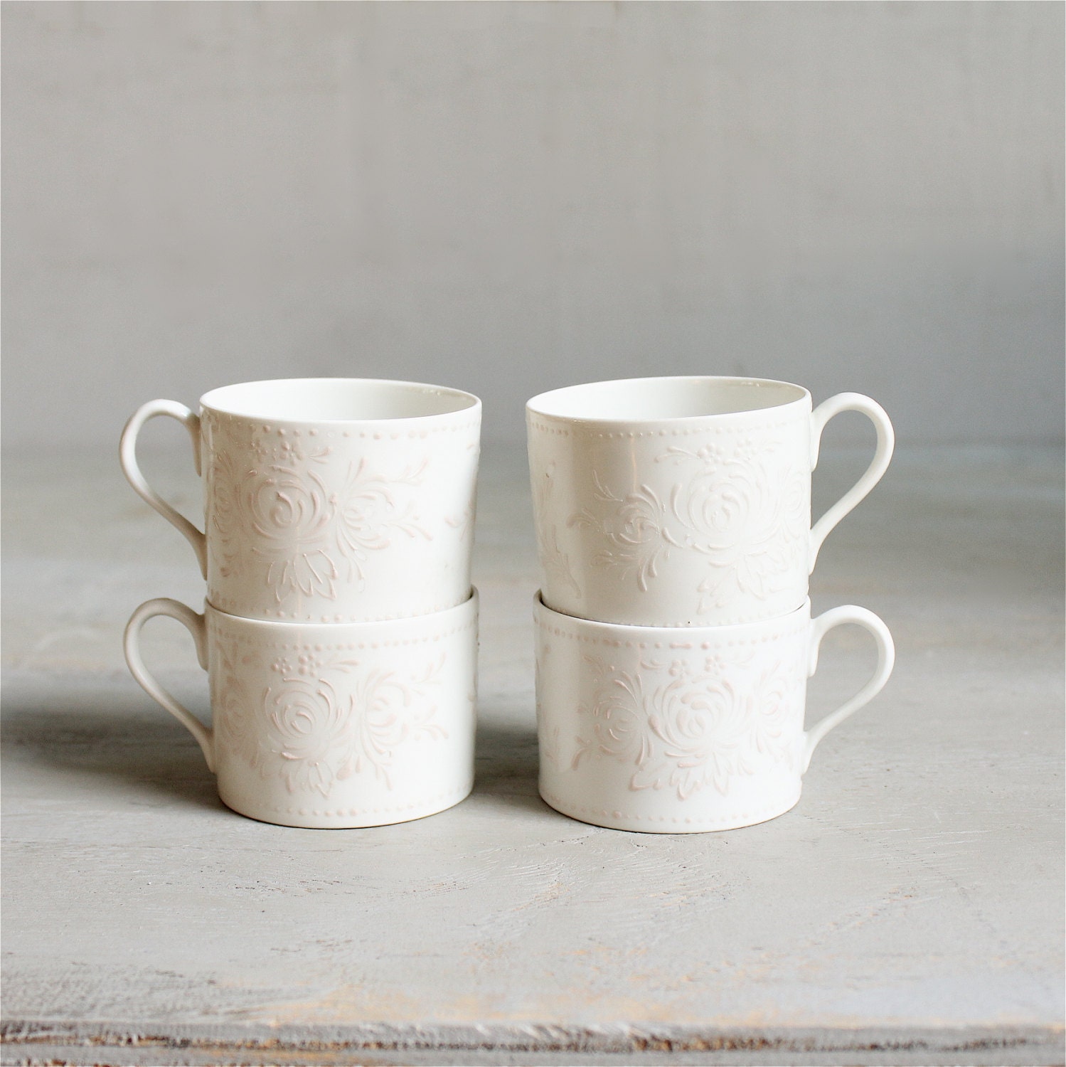 Vintage Set Ceramic Mugs