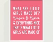 PRINTABLE Sugar & Spice - Little Girls Print 8"x10" Il_170x135