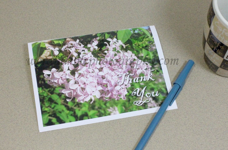 Purple Lilac Flower Sentimental Greeting Card Blank Collector Item Happy Birthday Thank you I love you Condolence plant special day