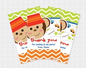 Monky Boy Party Thank You Tags - Personalized Printable Il_170x135