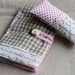 Zakka style,travel sewing kit, embroidery kit, pin cushion, sewing kit. Linen and selected designers fabrics. Ready to ship.