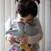 Snuggly softie kitten, sweet doudou, kitten plush. Baby toys, sweet companion. Newborn, little girl gift for birthday or holidays.
