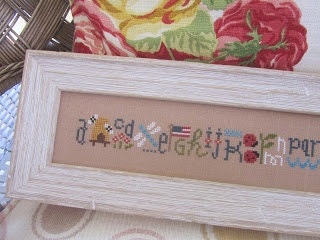 cross stitch pattern :  buzzy string snippet lizzie kate summer sampler counted cross stitch pattern diy