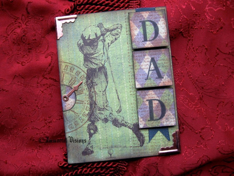 Vintage Father's Day Greeting Card - Golf Dad