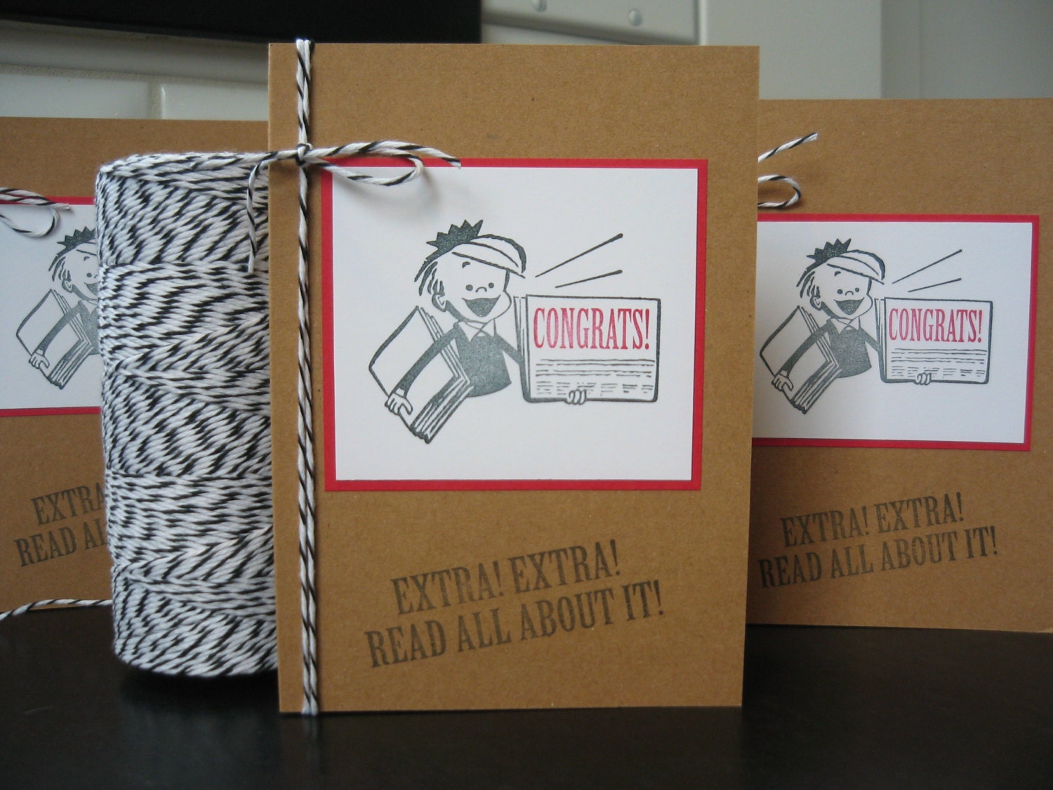 Graduation Card, Congratulations Card, Read All About It