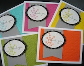 Handmade Thank You Cards Set of 5