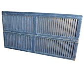 Queen Size Victorian Shutter Headboard In Blue RESERVED FOR TEAM29314