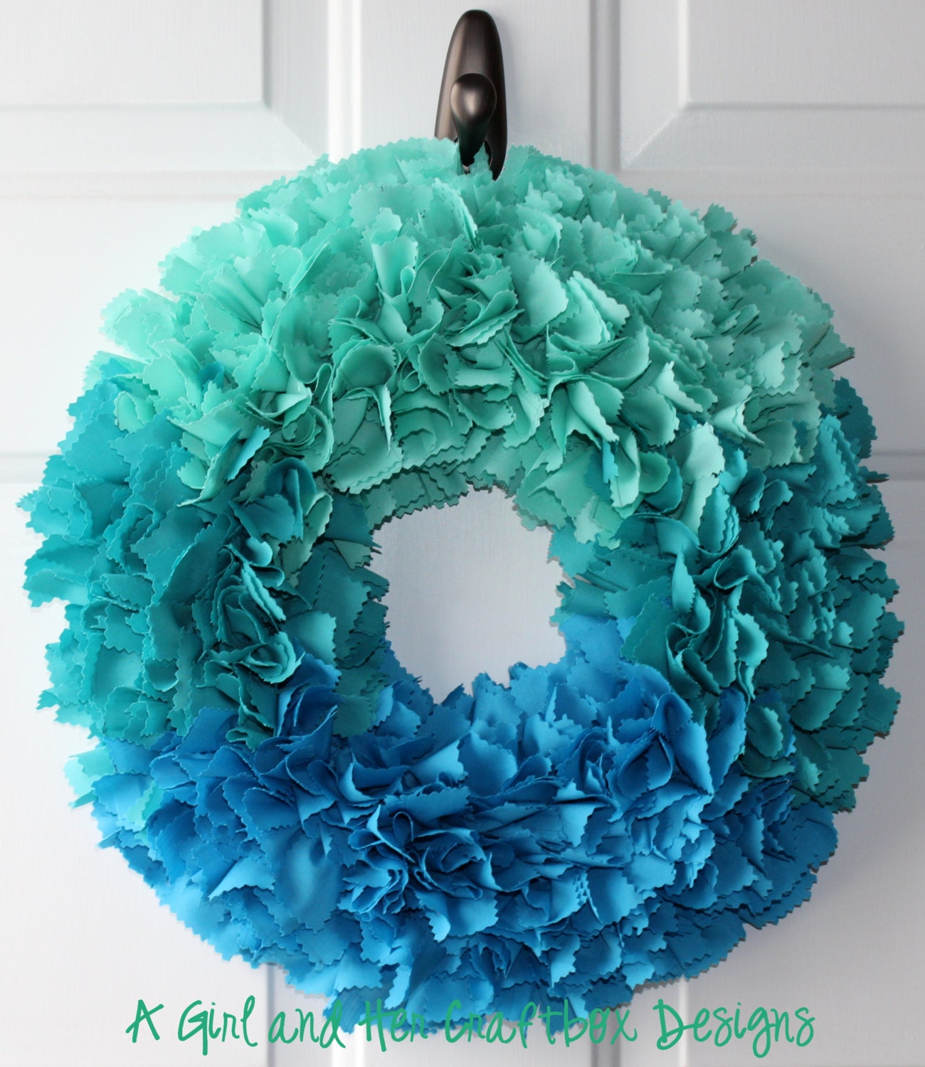 Ombre Pastel Blue Wreath