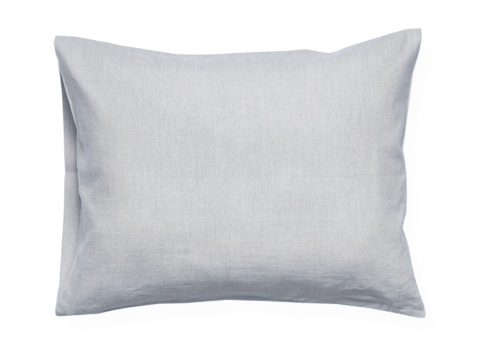 Pillowcases Light and breathable soft dove grey linen by Lovely Home Idea
