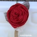 Red, Tan, and White Burlap Roses Bridal Wedding Bouquet and Boutonniere Burlap and Vintage Lace Flowers