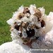 Custom Order for lstewart320- Burlap and Lace Wedding bouquet and boutonniere