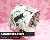 CUSTOM ORDER Bracelet - Character or Photo of your choice - Free Domestic Shipping