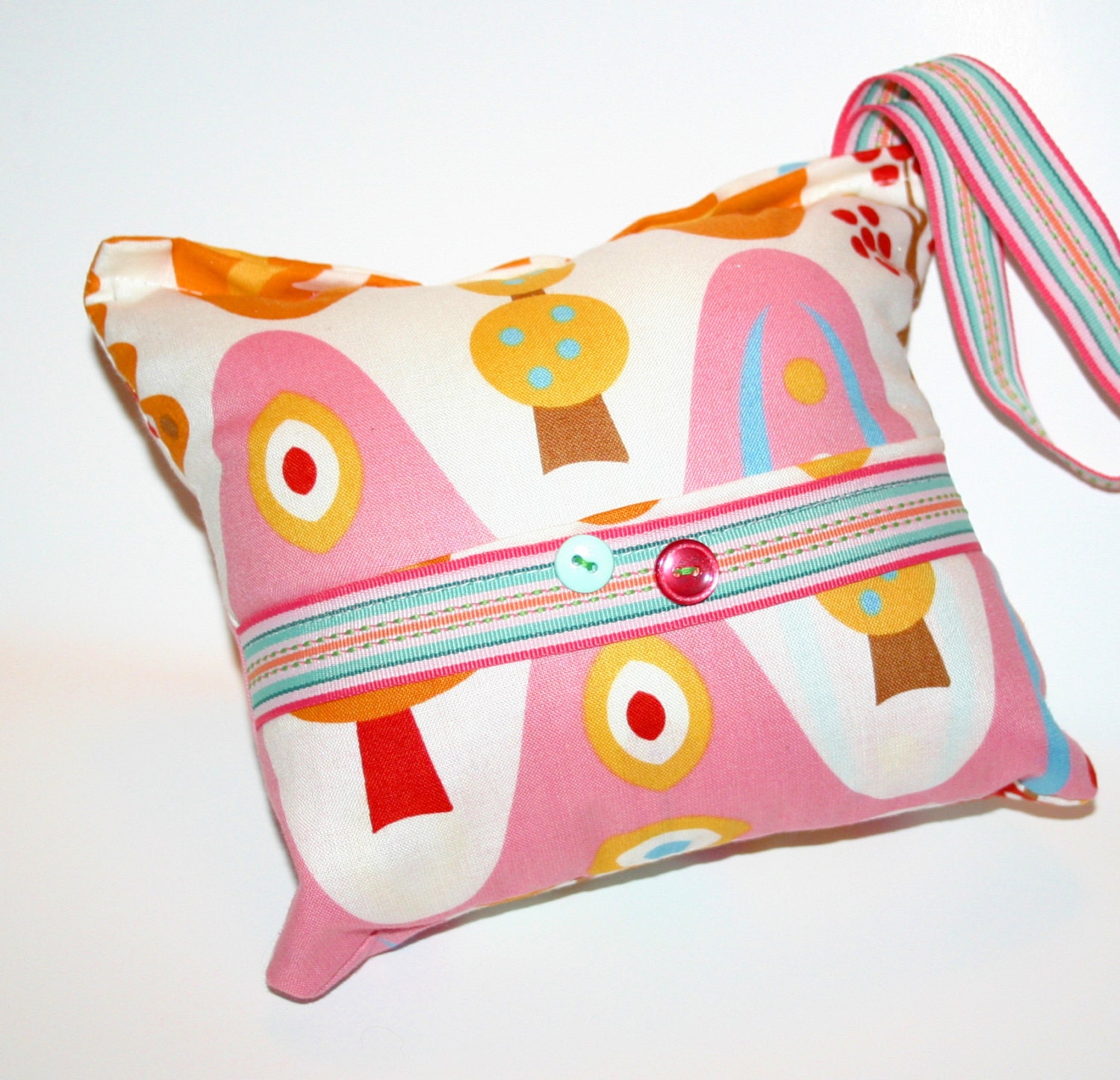 Forest Days Tooth Fairy Pillow Designer Fabric Homemade - By Jennifer Star