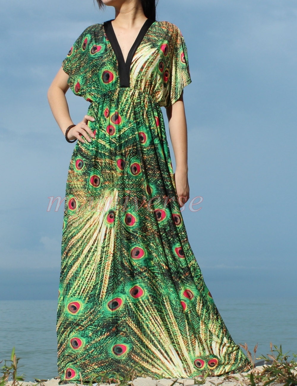 Peacock Women Plus Sizes Clothing Long Maxi Dress Plus Size Dress Bridesmaid Dress 1X 2X 3X 4X 5X