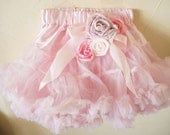 Pettiskirt - Tutu - Girls FIrst birthday Outfit - Pettiskirt - Pink Skirt - Newborn - Girls Easter Dress