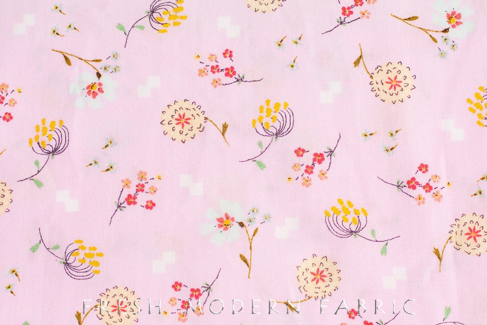 Half Yard Posy Bouquet in Foxglove, Aneela Hoey, Moda Fabrics, 100% Cotton Fabric