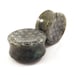 Flower of Life Concave Labradorite Plugs - 1 1/4" (32mm) Natural Stone Concave Sacred Geometry Ear Gauges