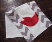 St. Louis Cardinal Chevron Burp Cloth