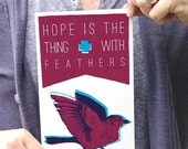 Hope Sparrow original 2 color screenprint 6x10 All net PRoFiTs Go TO The Red Cross for Moore, OK