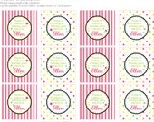 Magic Birthday Party- Personalized thank you tags- print your own Il_170x135