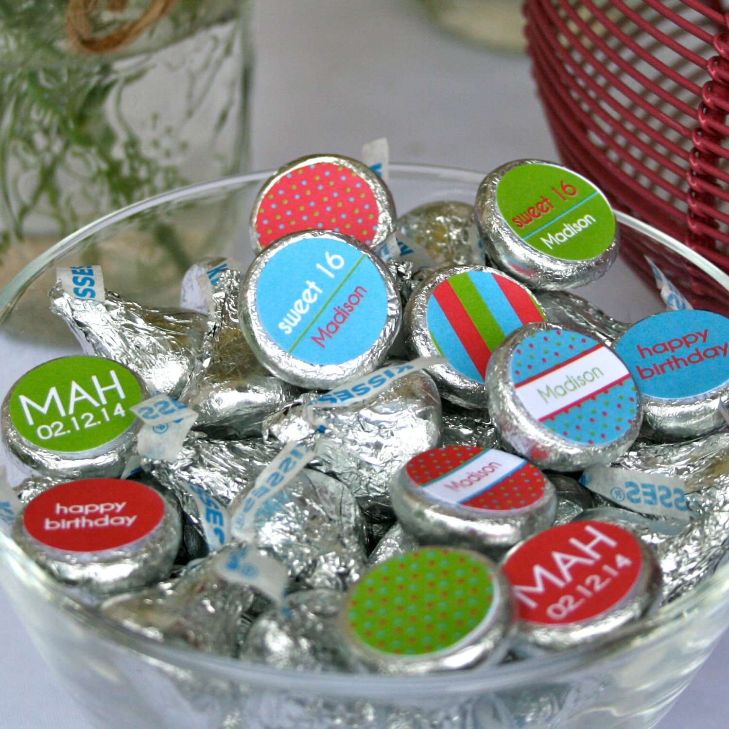 Sweet 16- Hershey Kiss Labels- print your own Il_570xn