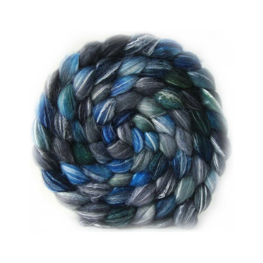 Buy 3 Get 1 Free - merino bamboo silk top MEANWHILE CITY roving handpainted 4.3oz