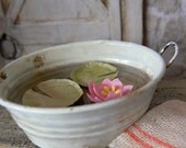 TREASURY LIST-----Metal tub wit water lily flower for doll house