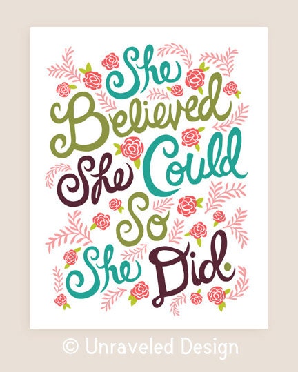 11x14-in Kobi Yamada Quote Illustration Print.