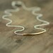 Simple Gold and Silver Curved Tube Necklace / Minimalist Mixed Metals Bar Necklace