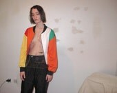 striped bomber jacket S