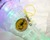 rare alien crossing yellow necklace