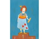 Women's Power- illustration limited edition giclee print gift for her home decor whimsical art mothers day gift