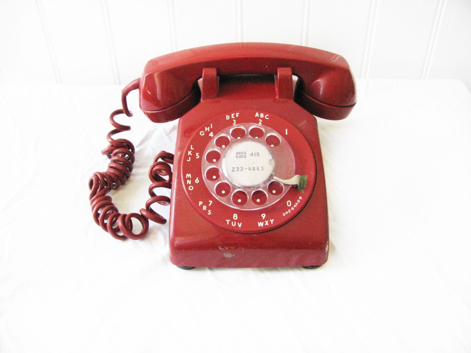1950s - Rare Red Bell Systems Western Electric Telephone