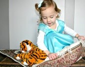JASMINE Aladdin Disney inspired CHILD kid full Costume Apron.Fits sizes 2t, 3t, 4, 5, 6, 7 , 8, 9, 10, 11, 12. Princess Birthday Party Gift.