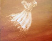 Vintage dress  -  original painting made to order 18"x24"