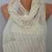 Pale Yellow  Shawl Scarf - Cowl Scarf Lace Scarf - Light Yellow - Bridesmaid Gift - for Her - Gift - mom - fatwoman