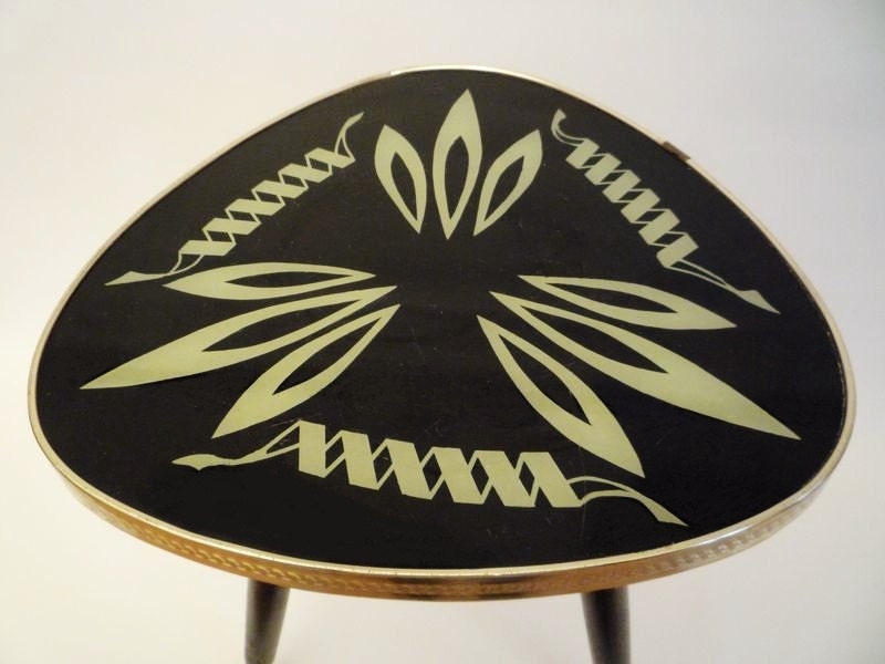 Mid Century Tripod Coffee Table