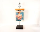 Vintage / Antique Cast Iron Lab Stand, Display Stand with Clamp and Hanger - Industrial Decor, Photo Display and more
