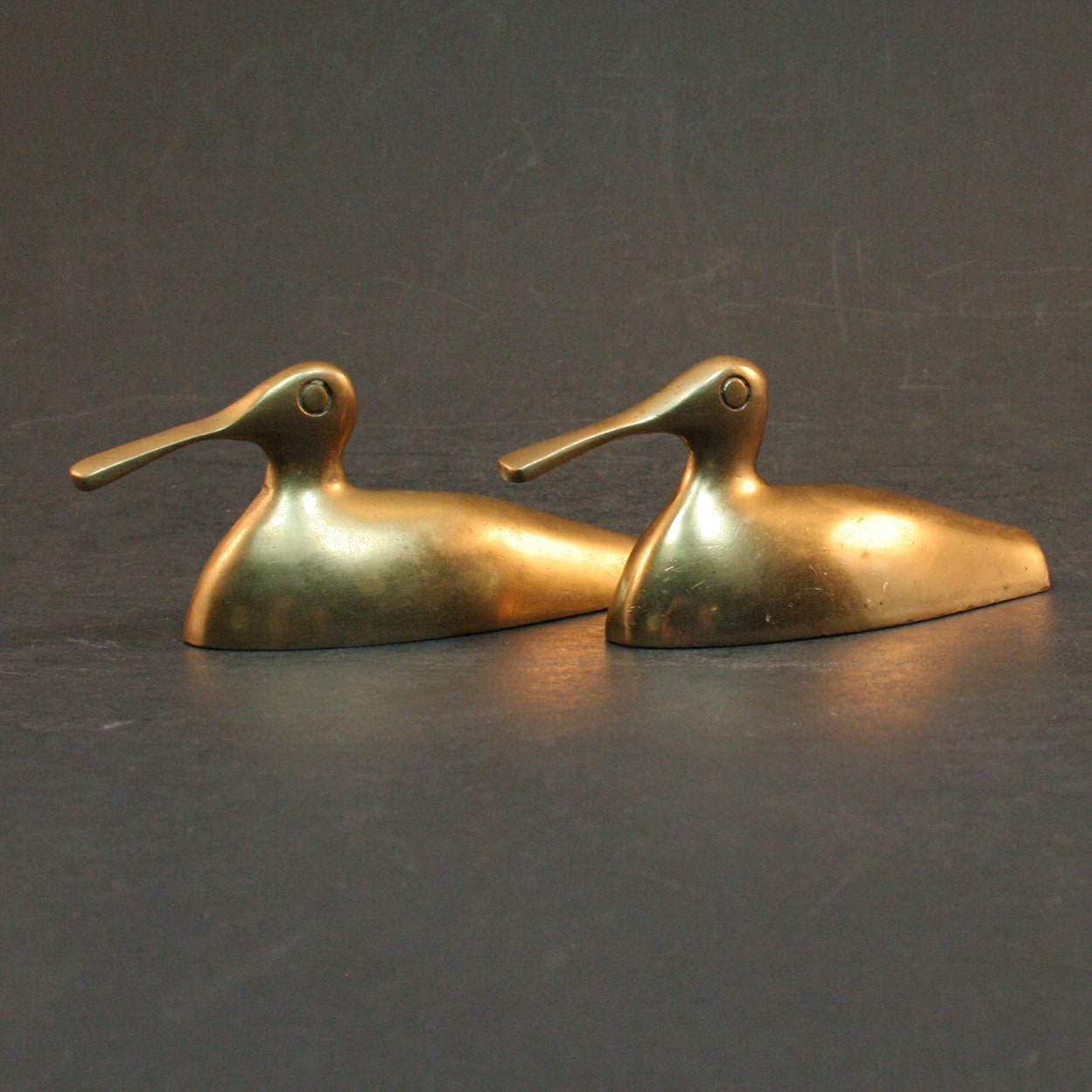 Vintage Brass Ducks or Geese