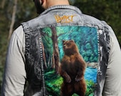 Custom painted denim jacket