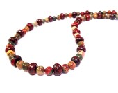Earthy Boho Necklace - Earth Tone Hippie Beaded Necklace