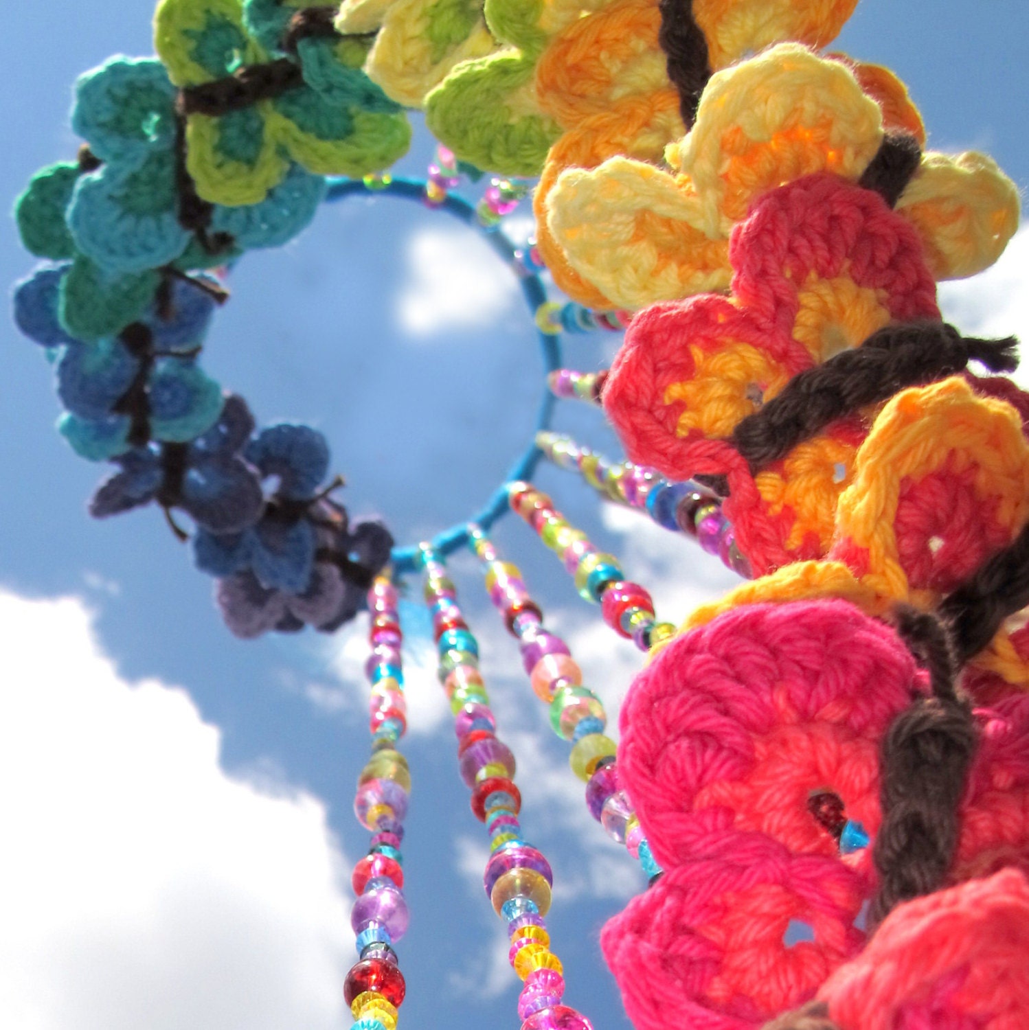 CROCHET PATTERN - Bountiful Butterflies - a butterfly applique - Instant PDF Download
