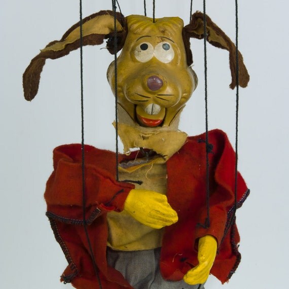 Vintage Floppy Long Eared Dog or Rabbit by ephemerascenti on Etsy