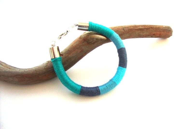 Friendship bracelet, summer bracelet, multicolor cotton bracelet, fashion bracelet, lime, green, blue, turquoise, ocean