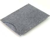 MacBook 13 Air Case, Sleeve, Cover grey synthetic felt handmade by SleeWay