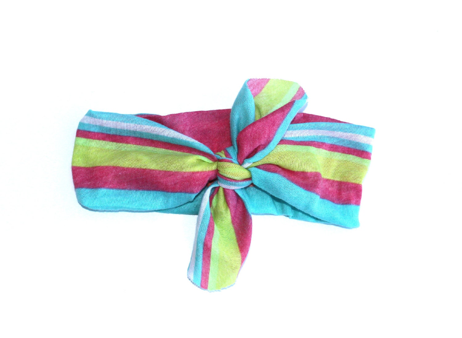 NEW 2013 WRAP COLLECTION - Sorbet Stripes print head wrap/scarf / headband / adult / spring / summer / nautical